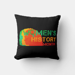 COJÍN DECORATIVO MES DE LA HISTORIA DE LA MUJER