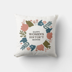 Cojín Decorativo Mes de la historia de la mujer