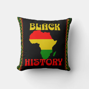 Cojín Decorativo Mes de la Historia Negra, afroamericano