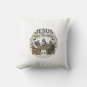 Cojín Decorativo Mesa de Compañerismo de Jesús Mesa de Compañerismo