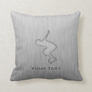 Cojín Decorativo Metal-mirada cepillada Rollerblading