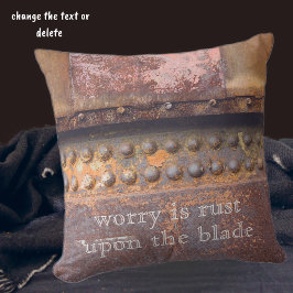 Cojín Decorativo Metalizado marrón rosado rusto