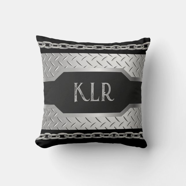 Cojín Decorativo Metalizado y chaquetas plateadas personalizadas (Anverso)