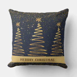 Cojín Decorativo Metallic Elegant lujoso azul marino brillante