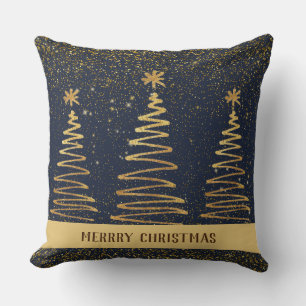 Cojín Decorativo Metallic Elegant lujoso azul marino brillante