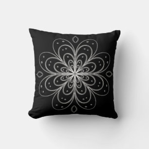Cojín Decorativo Metallic look Flower pillow
