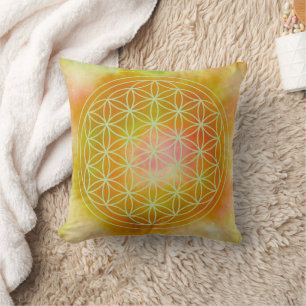 Cojín Decorativo Metatrón, chakra, zen, geometría sagrada, ángel