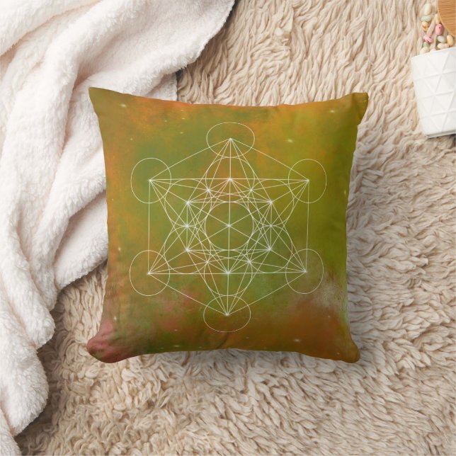 Cojín Decorativo Metatron, chakra,zen,sacred geometric, angel, (Manta)