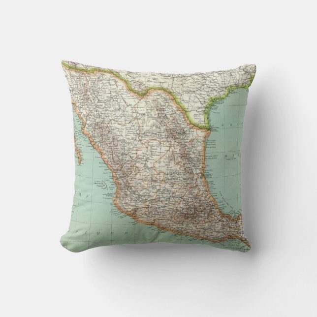 Cojín Decorativo Mexique - mapa de México (Anverso)