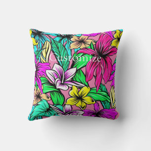 Cojín Decorativo Mezcla de Flores Tropicales Thunder_Cove