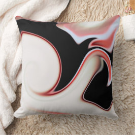 Cojín Decorativo Mezcla de trazos curvados de beige suave a degrada