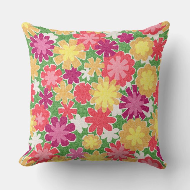 Cojín Decorativo Mezcla floral (Anverso)