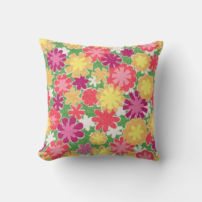 Cojín Decorativo Mezcla floral (Anverso)