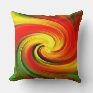 Cojín Decorativo Mezcla luminosa y retorcida de colores