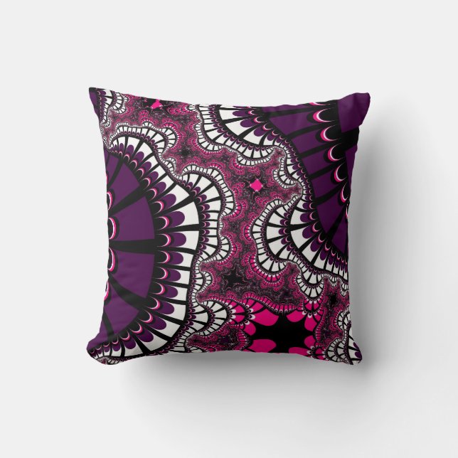Cojín Decorativo Mezcla morada y rosa (Anverso)