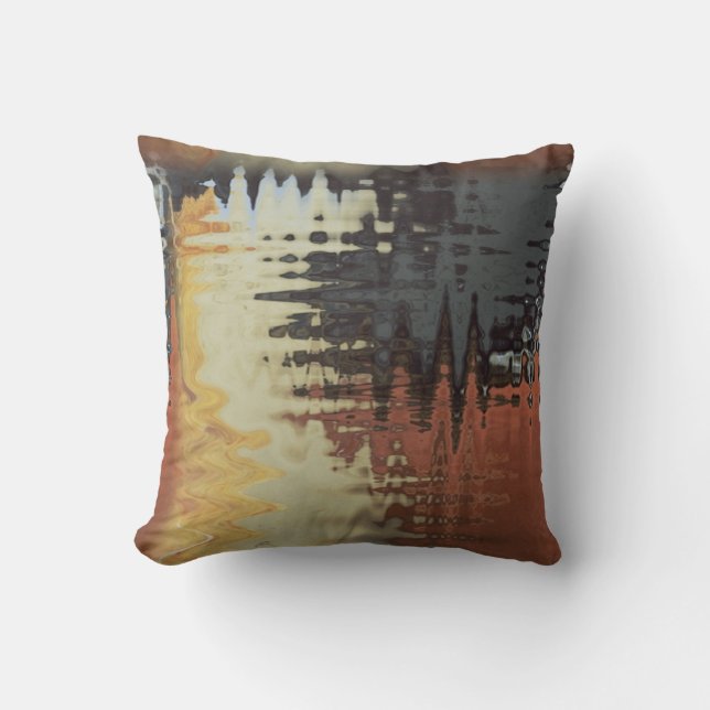 Cojín Decorativo mezcla poner crema azul negra del amarillo y del (Anverso)