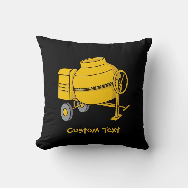 Cojín Decorativo Mezclador de concreto (Anverso)