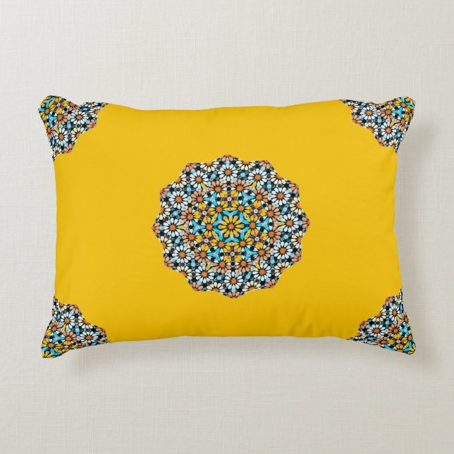 Cojín Decorativo Mezquita marroquí de mármol amarillo (Anverso)