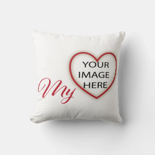 Cojín Decorativo Mi Amor con la imagen de tu Corazón