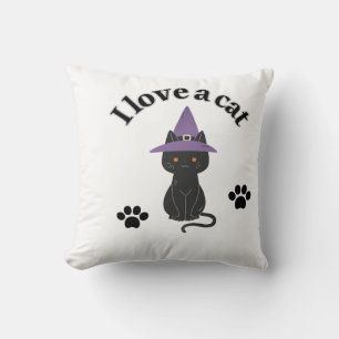 Cojín Decorativo Mi amor por los gatos
