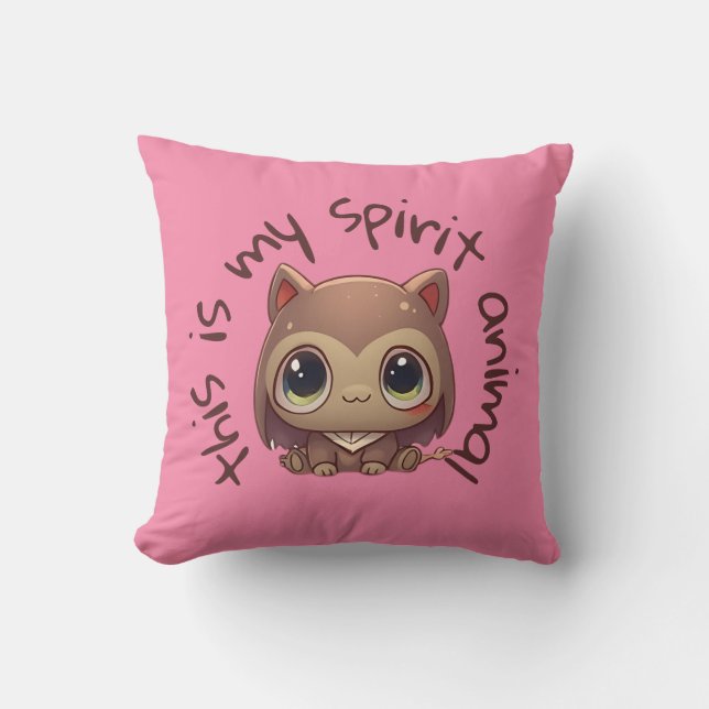 Cojín Decorativo Mi animal espiritual (Anverso)