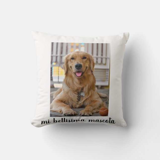 Cojín Decorativo mi bellisima mascota (Anverso)