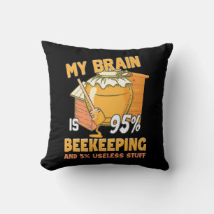 Cojín Decorativo Mi Cerebro Es 95 Por Ciento De Abejas