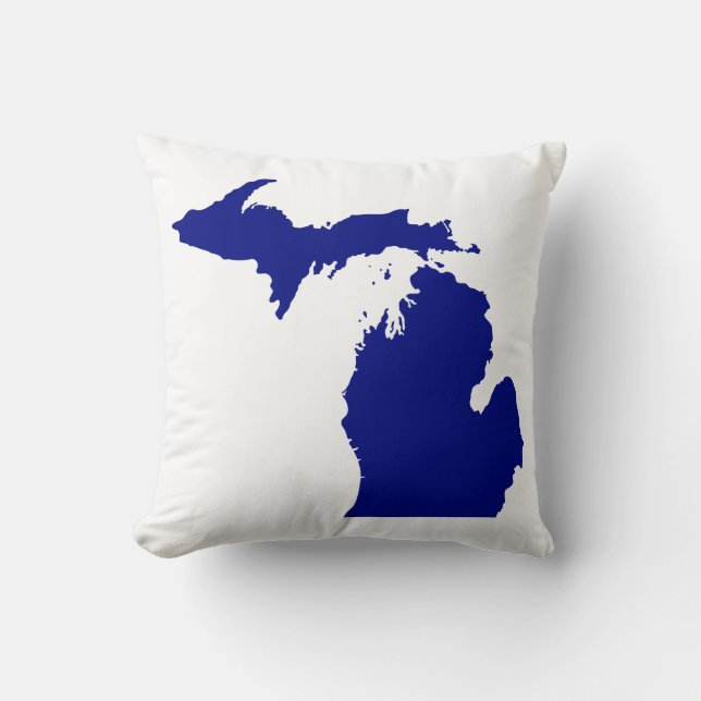 Cojín Decorativo Mi corazón Michigan (Anverso)
