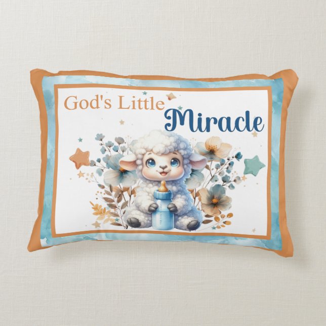 Cojín Decorativo Mi Cordero Pequeño (Reverso)