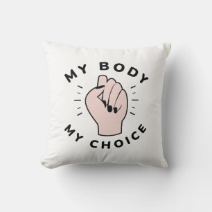 Cojín Decorativo Mi cuerpo, mi decisión
