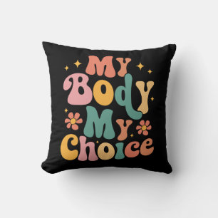 Cojín Decorativo Mi cuerpo Mi elección Feminista Pro elección
