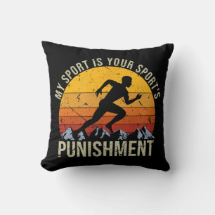 Cojín Decorativo Mi deporte es tu corte de castigos deportivos