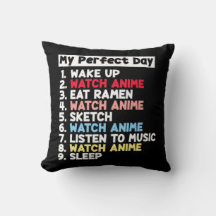 Cojín Decorativo Mi Día Perfecto Anime Merch Cute Para Los Chicas A