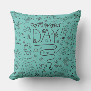 Cojín Decorativo Mi día perfecto - Pensamiento positivo 2