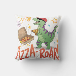 Cojín Decorativo Mi dinasour come pizza por mí