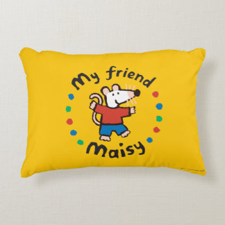 Cojín Decorativo Mi diseño colorido del círculo de Maisy del amigo