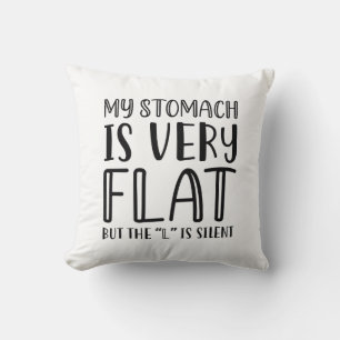 Cojín Decorativo Mi Estómago Es Muy Plano
