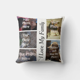 Cojín Decorativo Mi foto de familia única