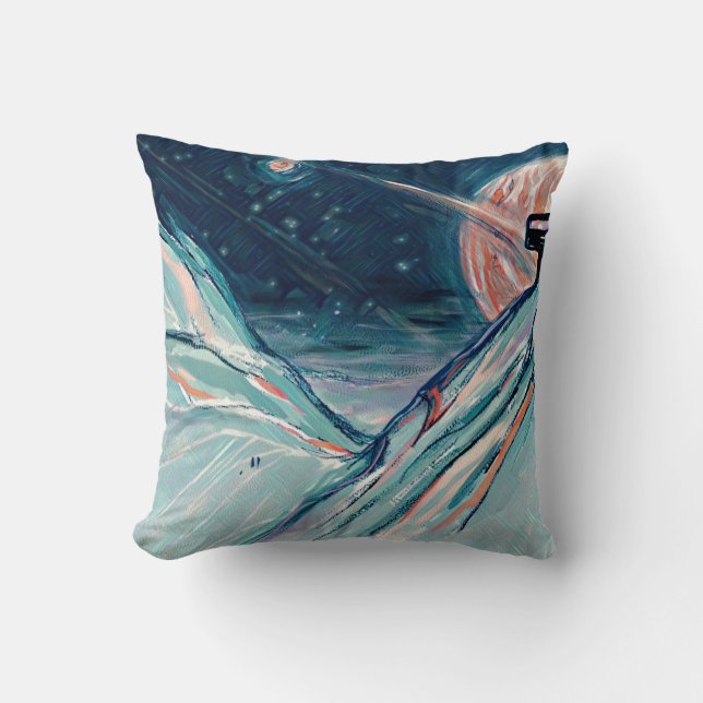 Cojín Decorativo Mi futuro hogar en el espacio (Anverso)