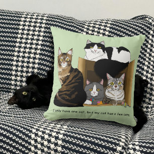 Cojín Decorativo Mi gato tiene gatos