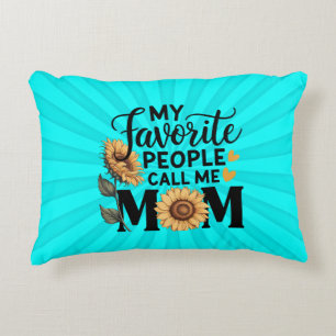 Cojín Decorativo Mi gente favorita llama a Mom-56392