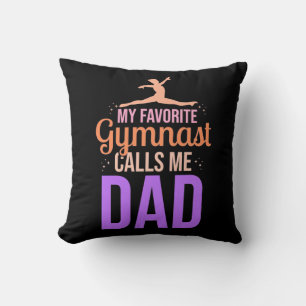 Cojín Decorativo Mi gimnasta favorita me llama papá