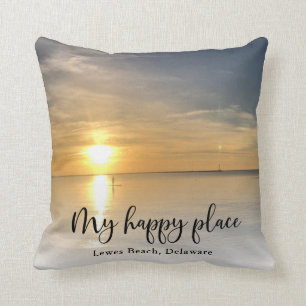 Cojín Decorativo Mi lugar feliz, Personalizado fotográfico completo