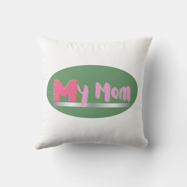 Cojín Decorativo 'Mi mamá' (Reverso)