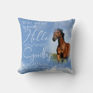 Cojín Decorativo Mi Mascota de Caballos de Hola Favorito Memorial s