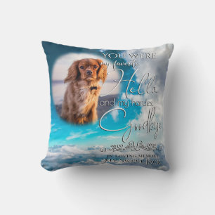 Cojín Decorativo Mi Mascota favorito de las nubes saluda tu foto