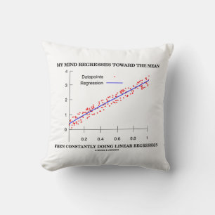 Cojín Decorativo Mi Mente Se Renueva Hacia La Regresión Lineal Medi