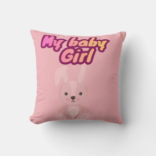 Cojín Decorativo Mi Niña Bebé Conejito Adorable