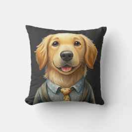 Cojín Decorativo Mi Novio Golden Retriever
