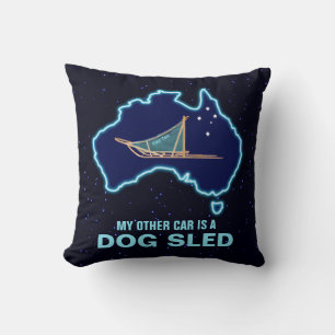 Cojín Decorativo Mi Otro Coche Es Un Trineo de Perros - Australia